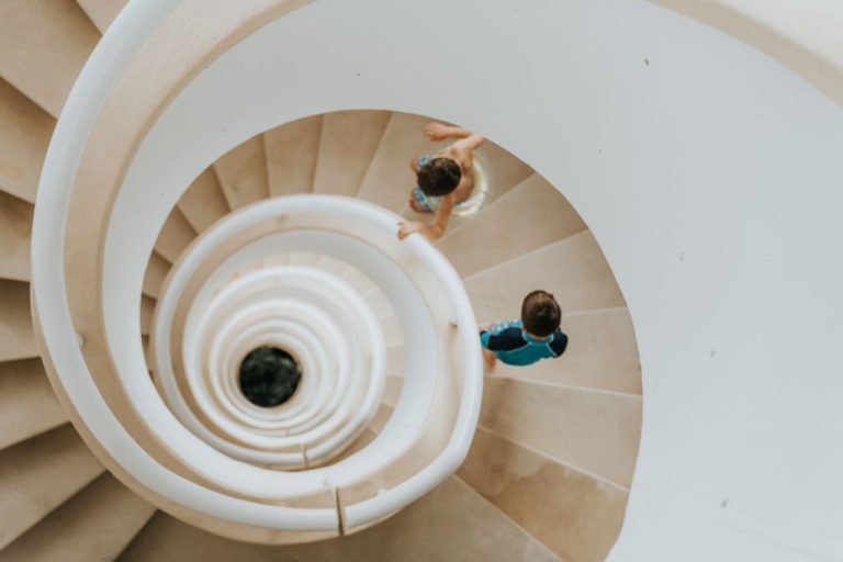 how to close off a spiral staircase