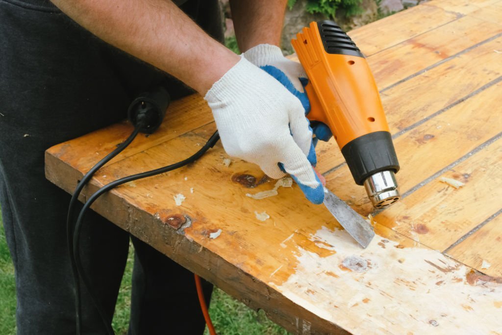 how to remove paint from wood without sanding