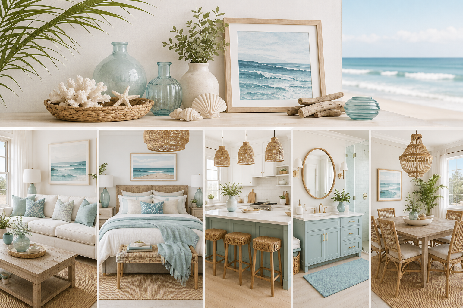 Coastal Color Palettes for Every Room